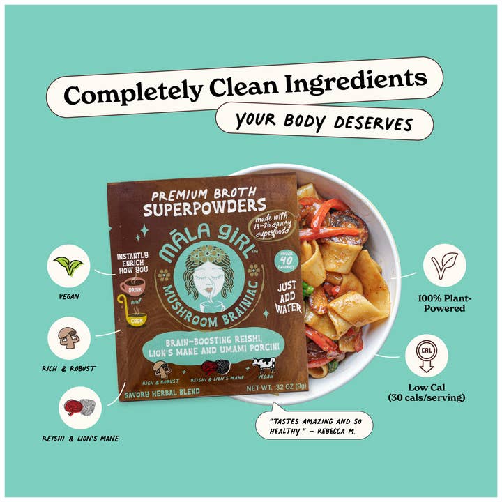 māla girl – wholesale Soup – Superfood Instant Broth Powder w/ Reishi and Lions Mane5