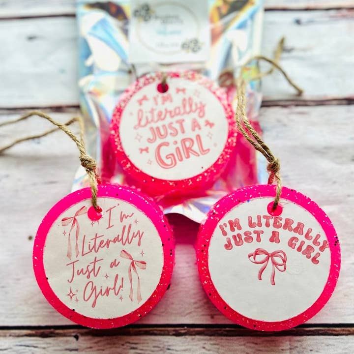 Wholesale - LITERALLY JUST A GIRL Car Freshies for wholesale by Southern Miss Tx