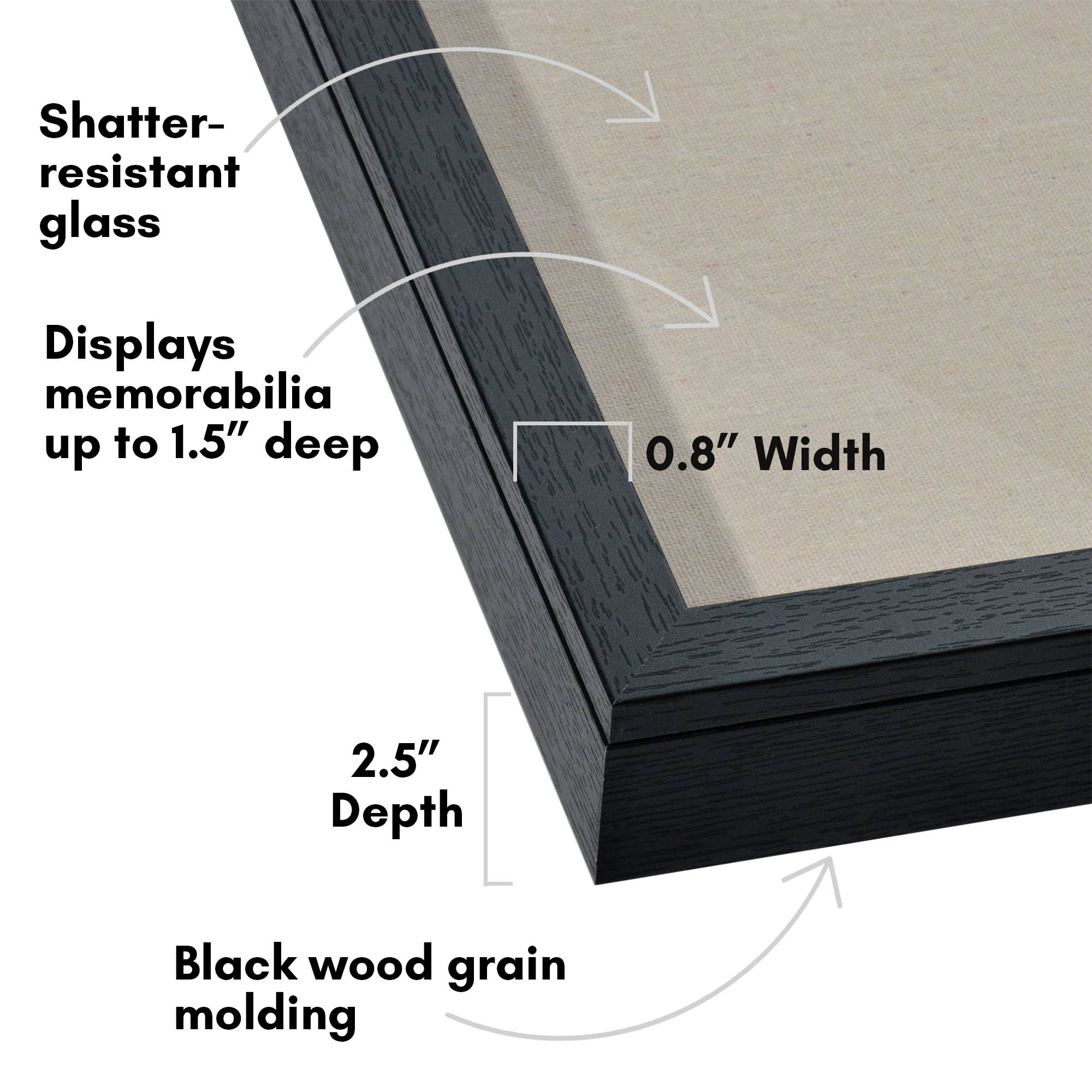 Americanflat - Wholesale Picture Frame - Americanflat Front Loading Shadow Box Frame for Keepsakes2