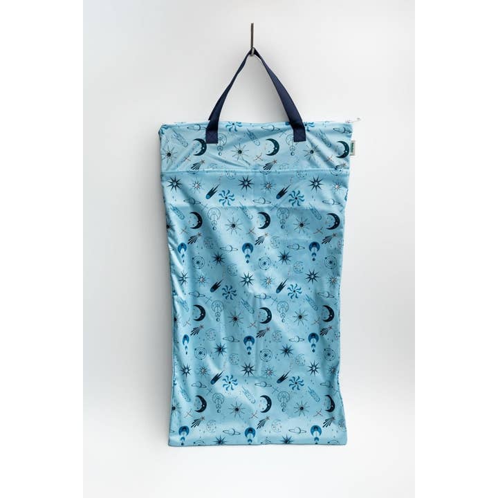 Stor lynlåspose til ophængning, vasketøjspose med håndtag for engroshandel hos Kinder Cloth Diaper Co.