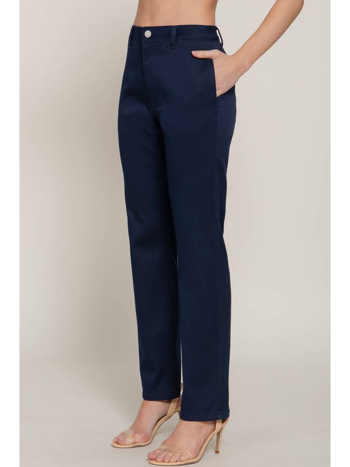 Active Basic | Active USA - Wholesale Pants – Women's - Straight Fit Twill Long Pants 6