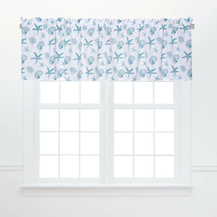 SALE Maris Coral Coastal Valance Set 2 for wholesale by C&F Home