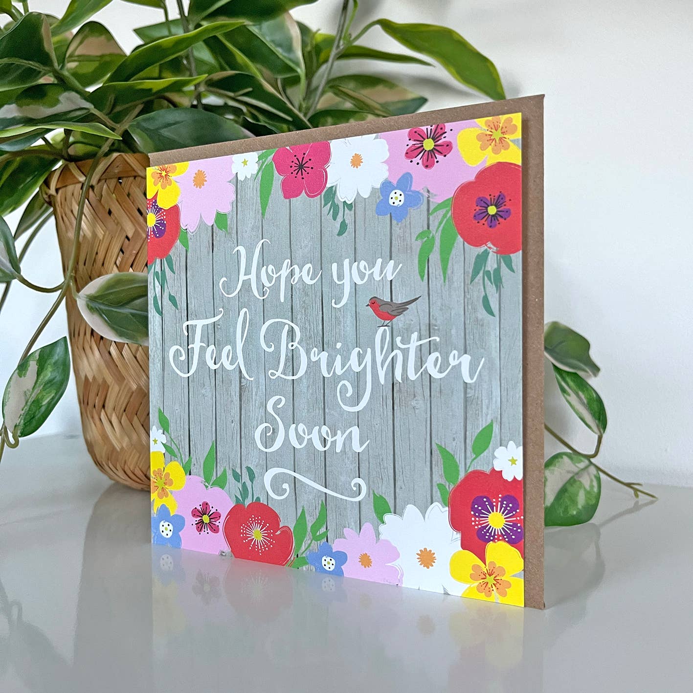 Michelle Fiedler Design – wholesale Everyday greeting card – Sage Garden Feel Brighter Soon1
