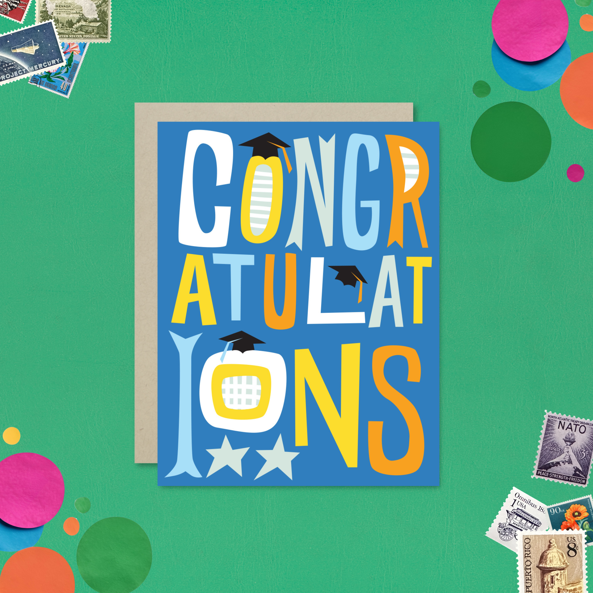 Barone and Co. - Wholesale Graduation Card - Funky Congrats Graduation Card4