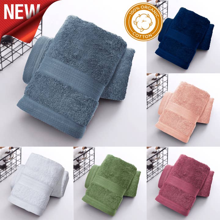 Bedding King - Wholesale Towel Set - 100% Pure Organic Cotton Bath Towel 6