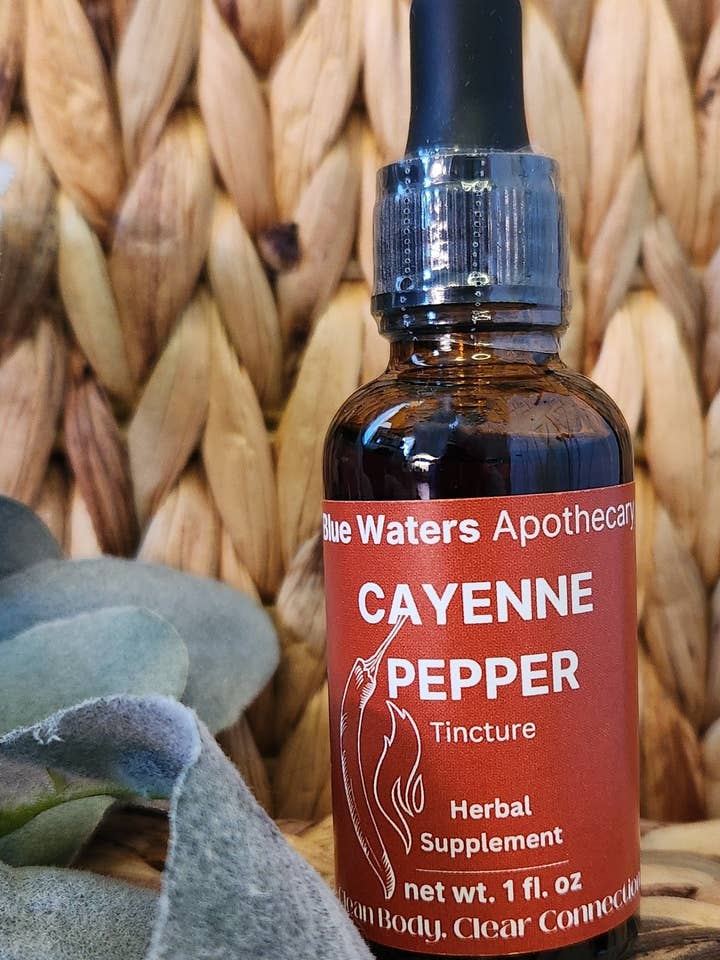 Tincture- Cayenne Pepper for wholesale by Blue Waters Apothecary