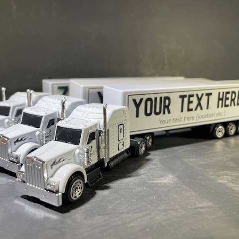 hvid Tilpassede legetøjsbiler med dit logo og tekst! for engroshandel på Faire