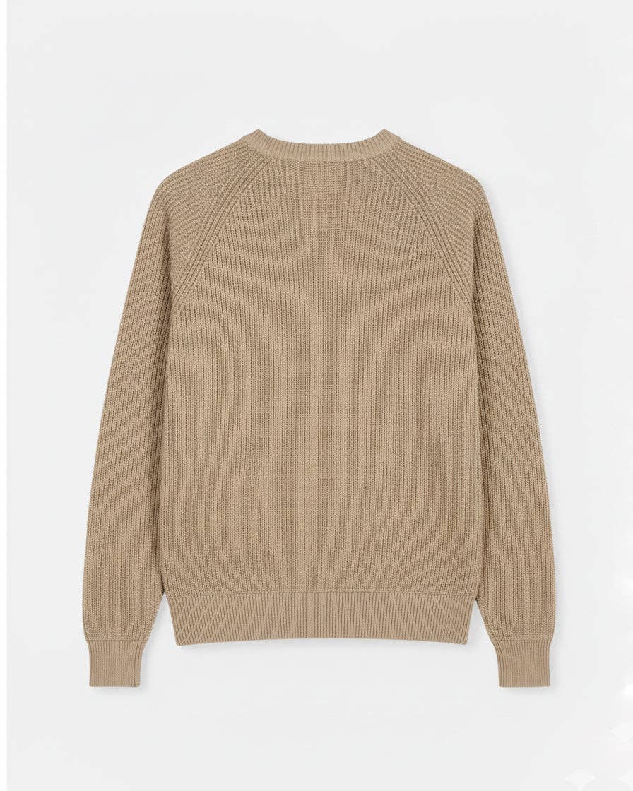 THE (REAL) GARCIA – Großhandel Strickpullover – Herren – CANALÉ PULLOVER BEIGE1