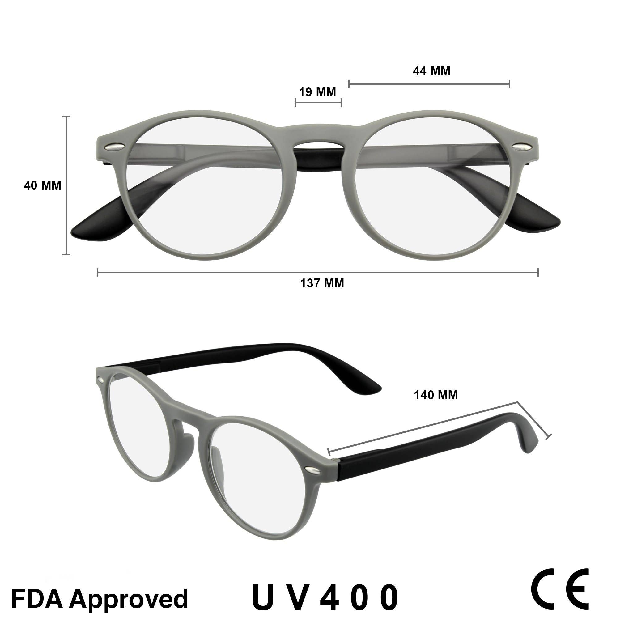 Emblem Eyewear – wholesale Glasögon - Unisex – läsglasögon Womens Mens Classic Retro Reader Round16