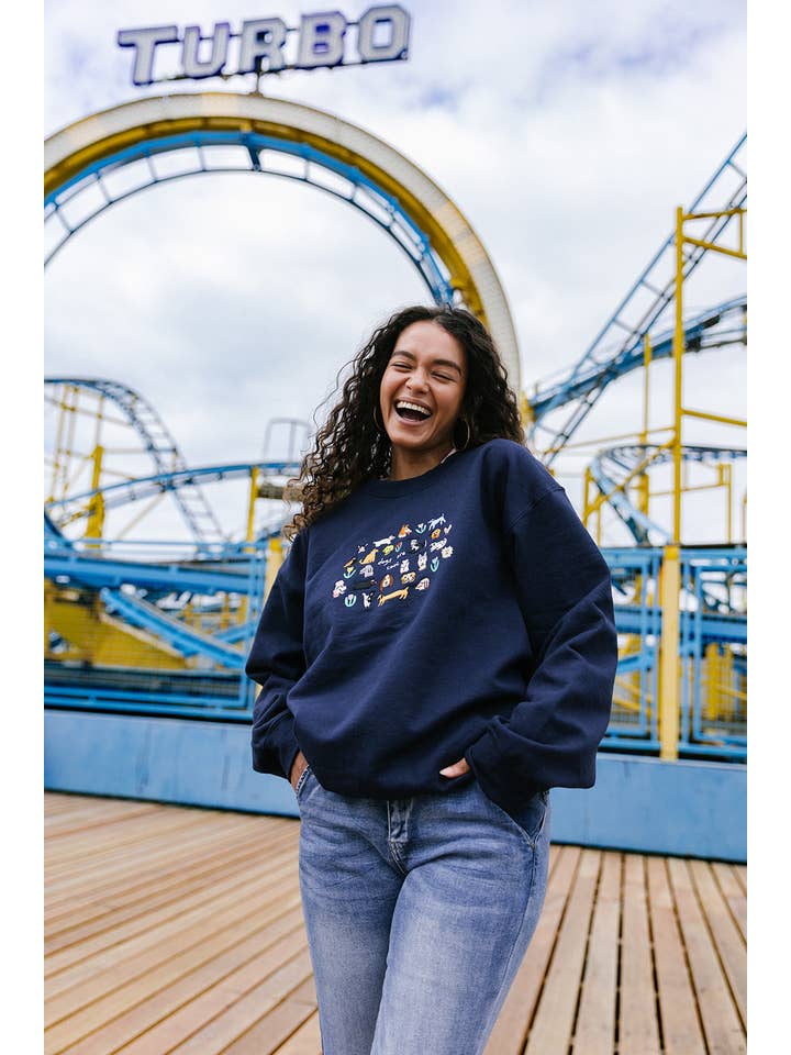 Limpet Store – wholesale Sweatshirt – Women's – Dogs Are Cool Embroidered Sweatshirt6