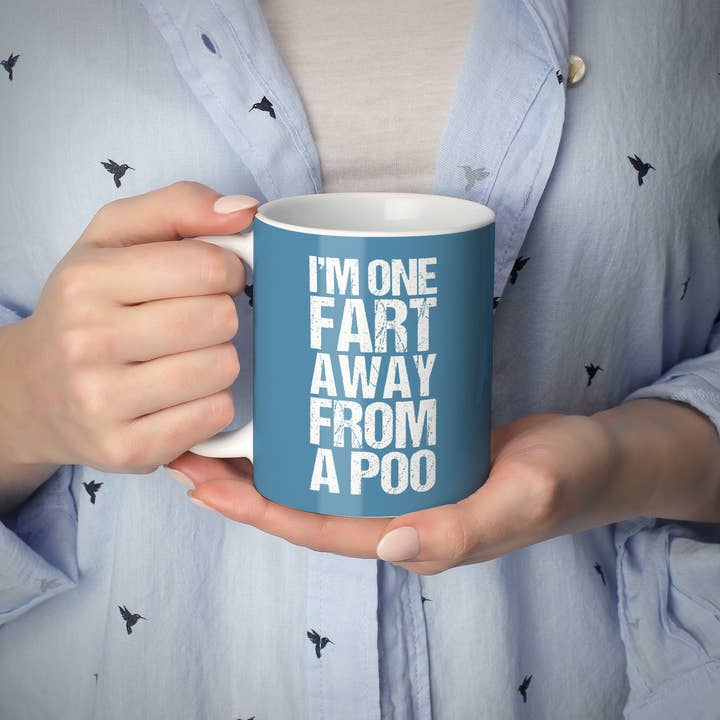 Mug Monster - Wholesale Coffee Mug - I'm One Fart Away From A Poo Mug, Funny Novelty Gift2