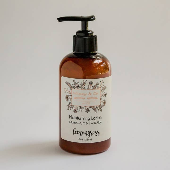 LOTION HYDRATANTE CITRONNELLE (huiles essentielles pures) pour la vente par Waxxy & Co.