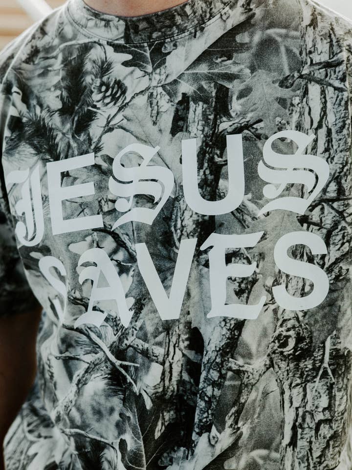 Grigio Gesù Salva Unisex Camo in vendita all'ingrosso su Faire4