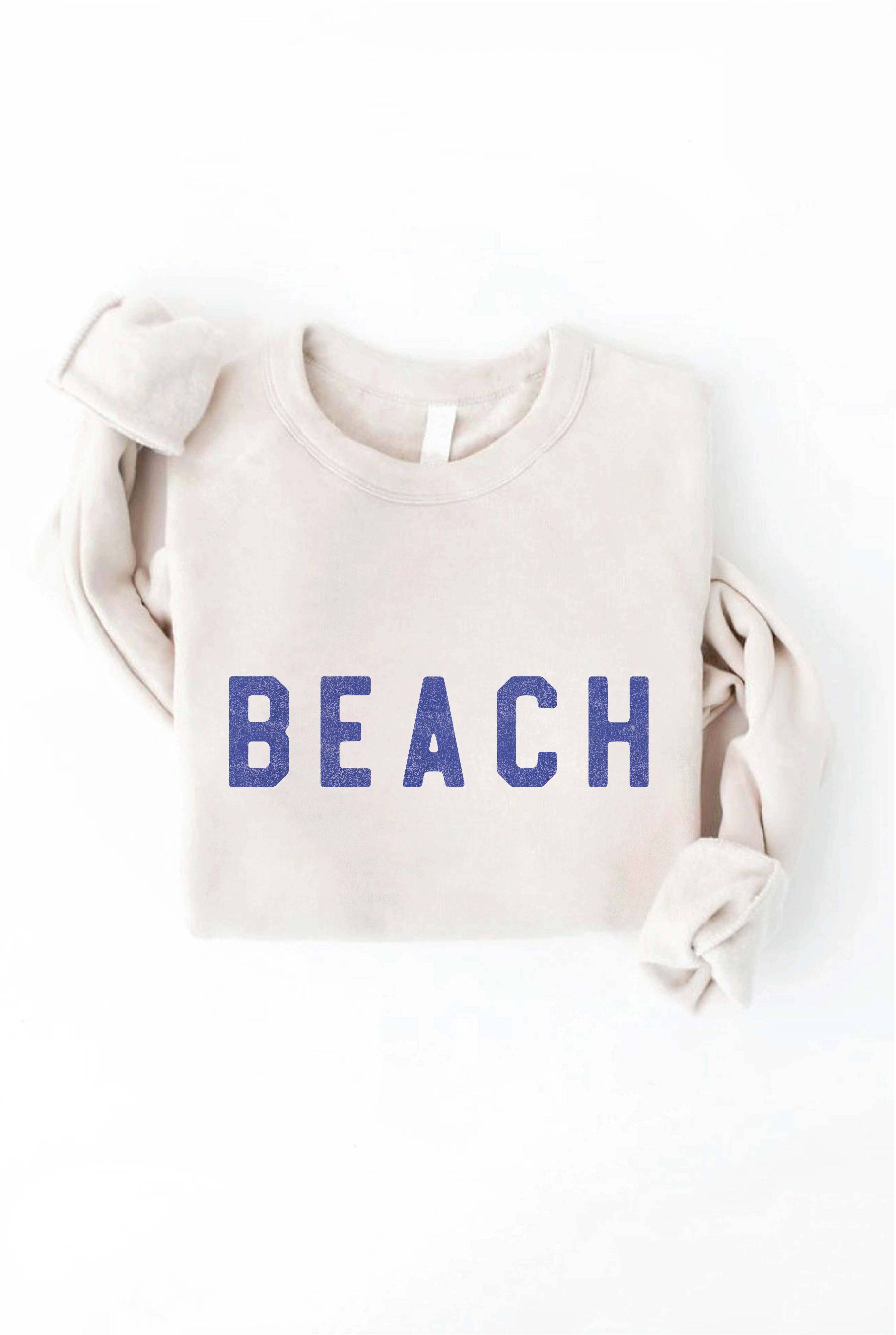 OAT COLLECTIVE - Wholesale Graphic Sweatshirt - Women's - BEACH Graphic Sweatshirt3