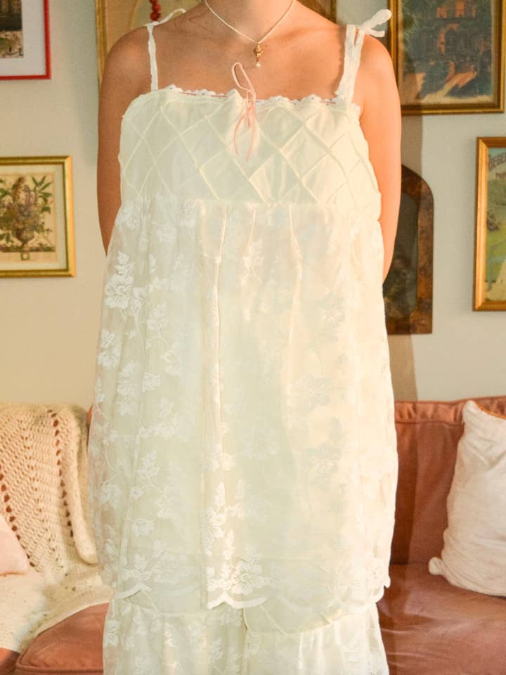 Soleil et Amis - Wholesale Blouse - Women's - the Annabelle top - Handmade Vintage Upcycled Tanktop1