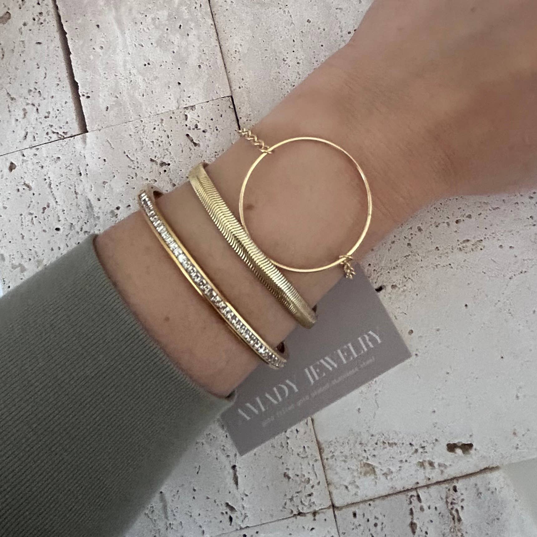 Amady Jewelry – Großhandel Armreif – Tennisarmband 18K vergoldet über Edelstahl4