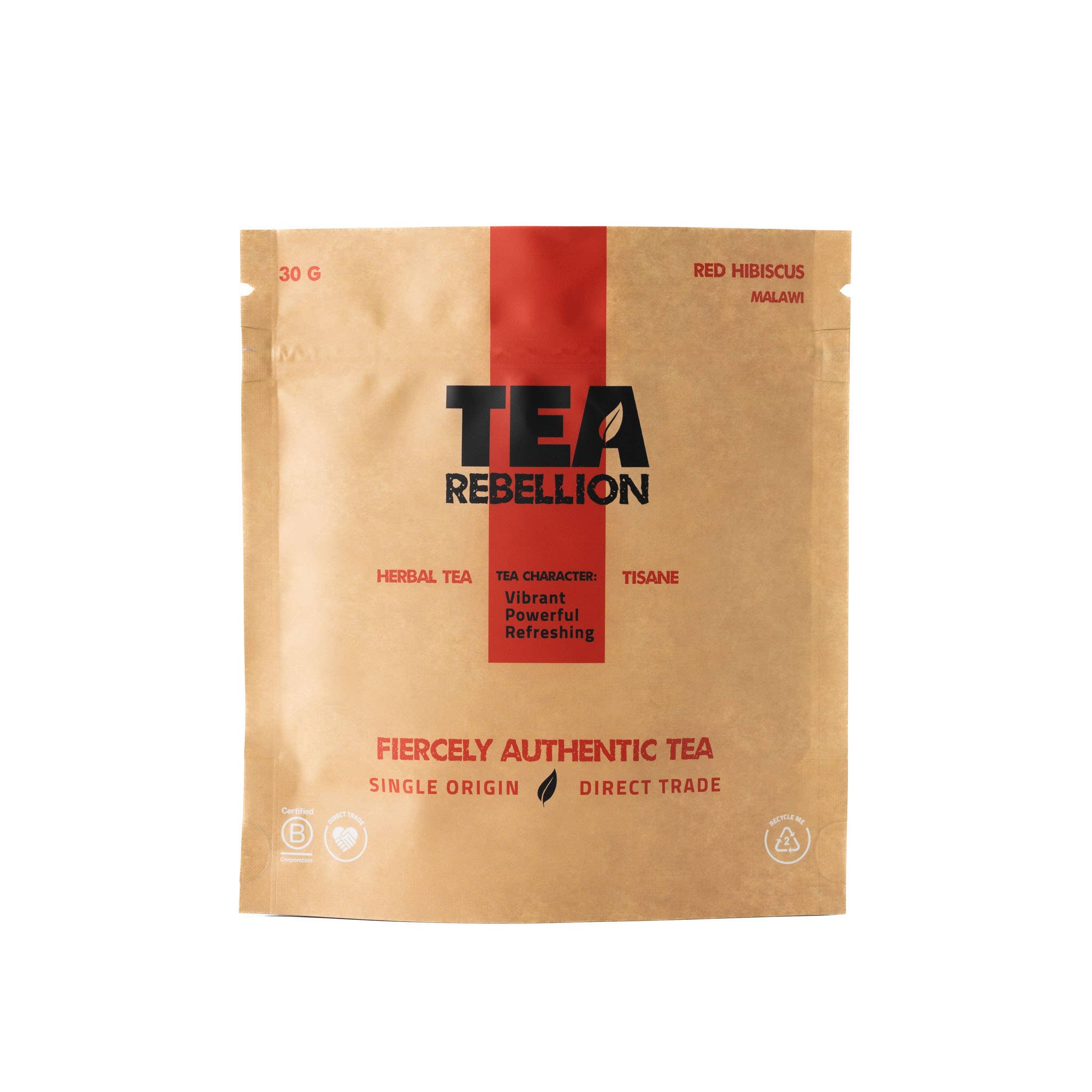 Tea Rebellion – Großhandel Loser Tee – Roter Hibiskus - Kräutertee | Malawi | Echte Blumen | 30 g lose0