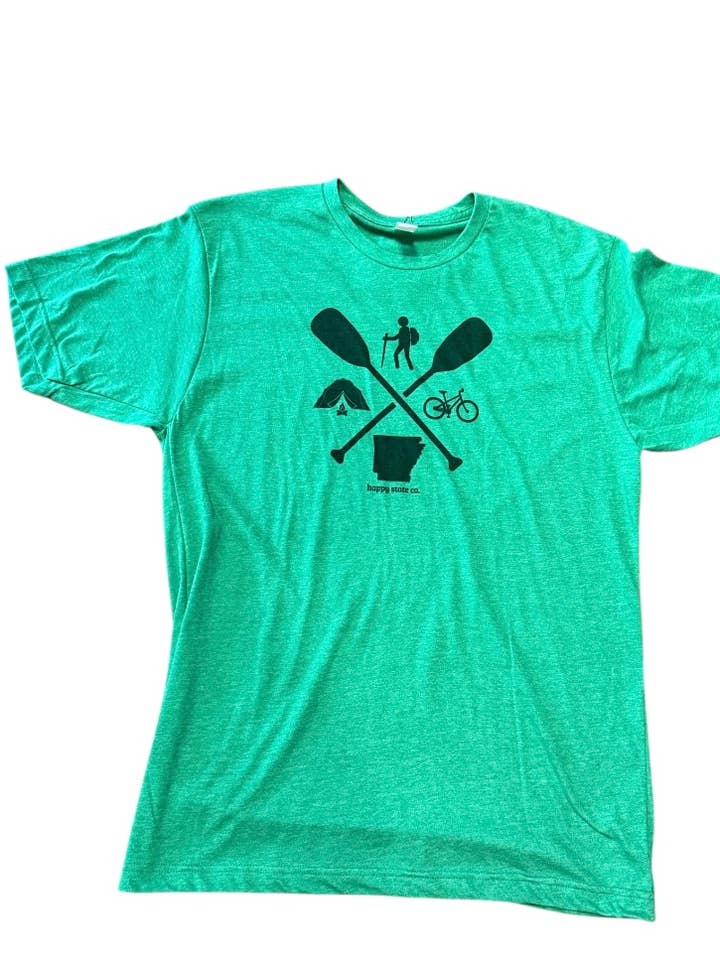 estado feliz personalizado o seu estado camisa de caminhada ao ar livre bicicleta acampamento por atacado de Happy State Co