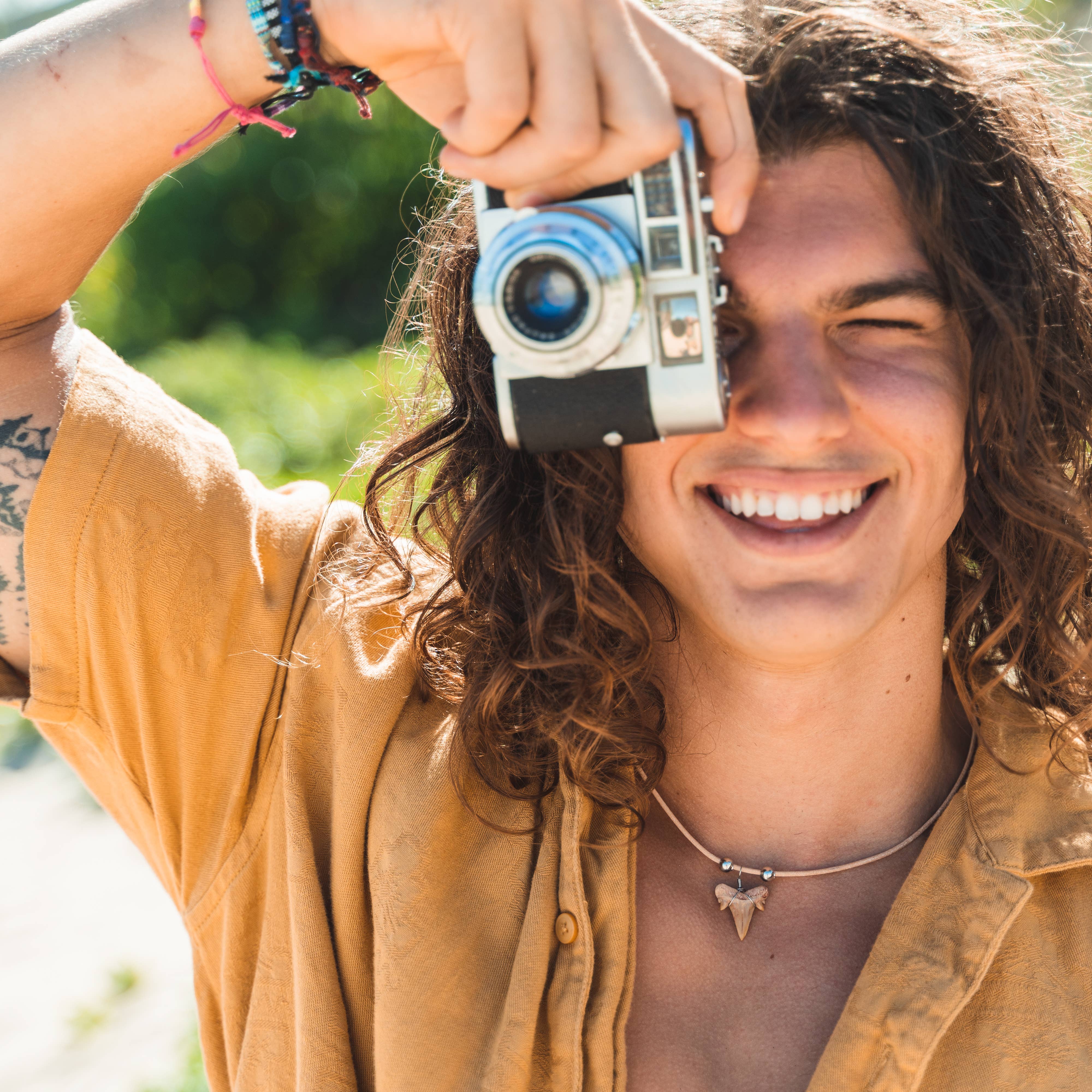 Natalia - Wholesale Pendant/Charm Necklace - Shark Tooth Necklace - Fossil Sharks Teeth with Leather Cord19