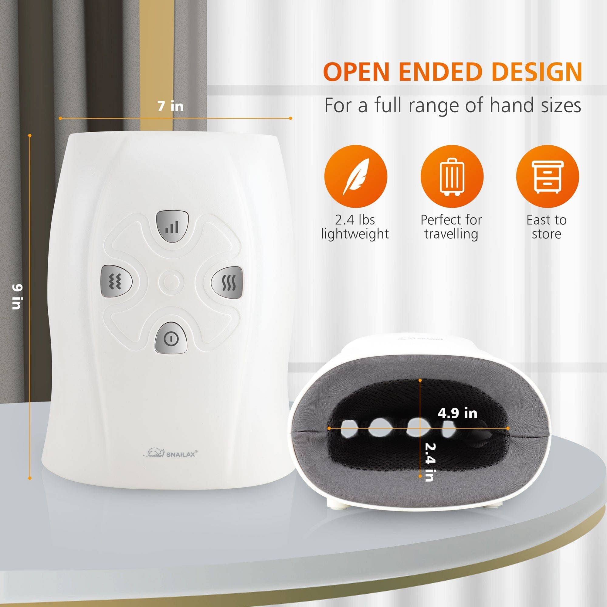 SNAILAX – Großhandel Hand-/Fußmassagegerät – Snailax Handmassagegerät mit Wärme, kabelloses Handmassagegerät für Arthritis, Taubheit der Finger - 4894