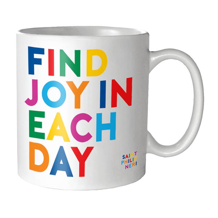 Mugs - GD239 - Find Joy In Each Day (Saint Philip Neri) for wholesale by Quotable