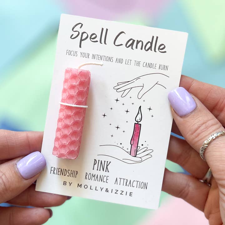 Spell Candle - Pink for wholesale by by Molly&Izzie