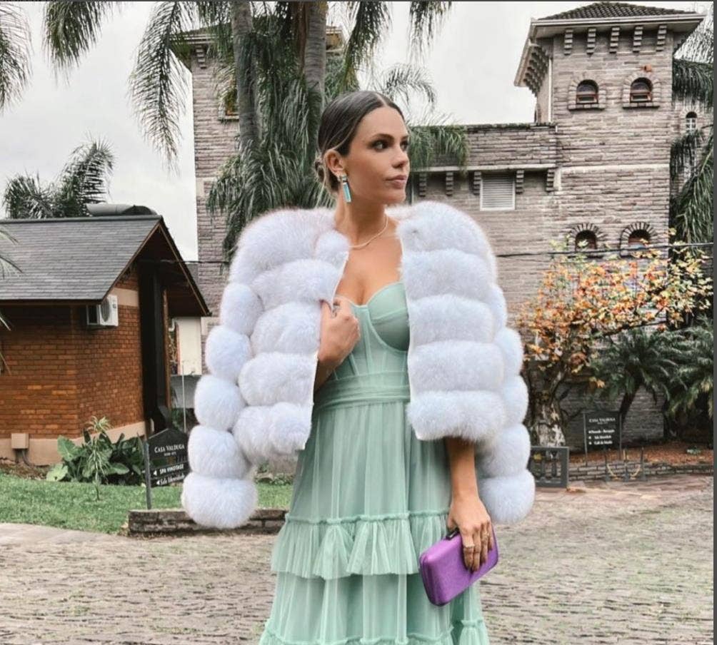 Marayn – wholesale Jacket – Women's – Luxury Faux Fox Fur Short Jacket for Women27