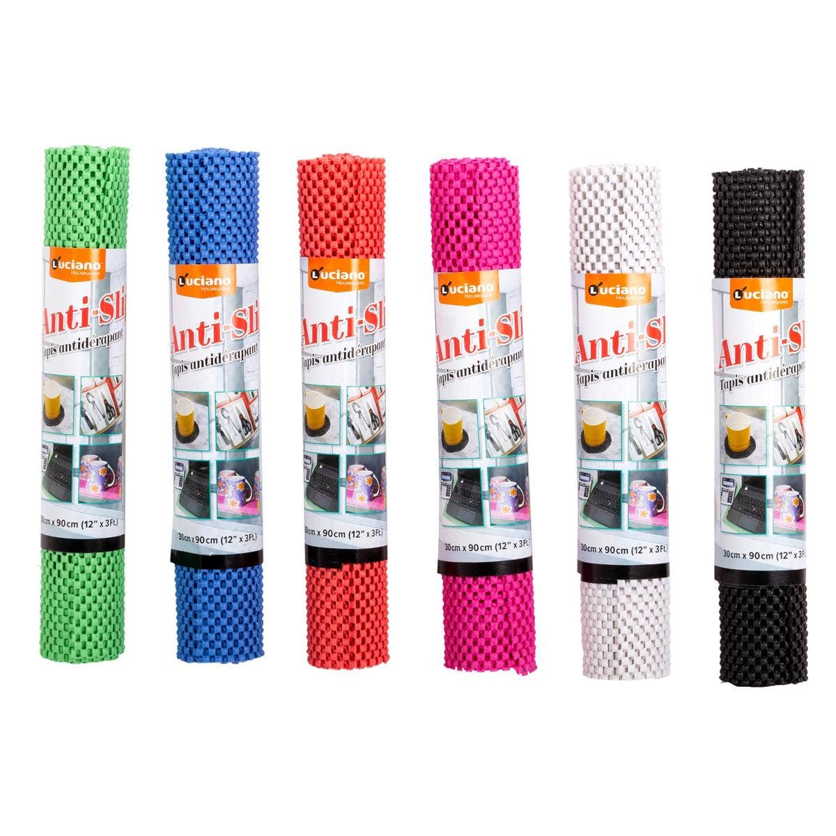 Luciano Gourmet - Wholesale Drawer Liner - Luciano Anti-Slip Mat, 12" x 3',6 col., 24/dsp1