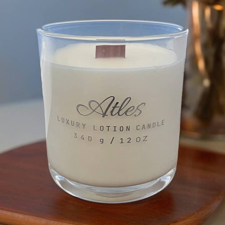 Sugared Fig Lotion Candle | Massage Oil Candle for wholesale by Atles and Ares