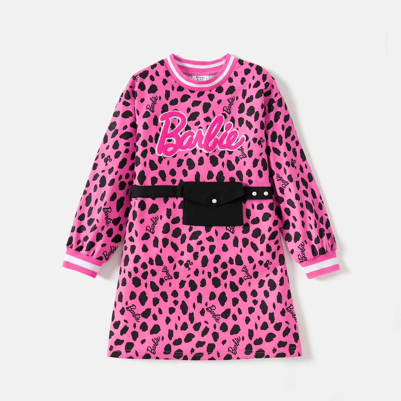 Miss Q Baby - Wholesale Dress - Kids - Leopard Sweatshirt Dress (Size Kids 3-4Y)0