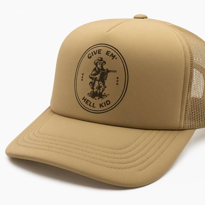 Give em’ Hell Trucker for wholesale by Haver Supply