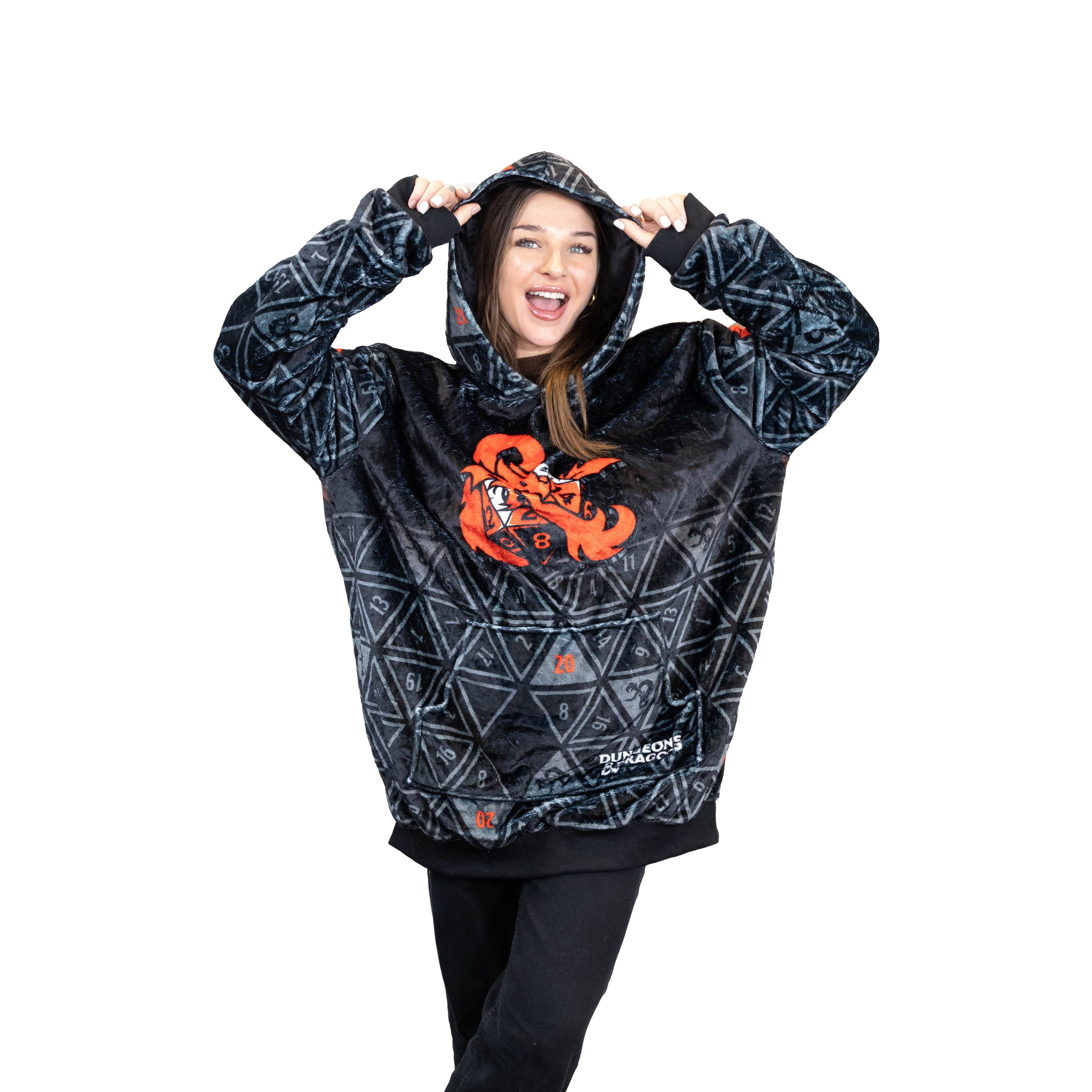 OrangeOnions - Wholesale Hoodie - Unisex - HASBRO Dungeons and Dragons Easter Blanket Hoodie & Pillow 5