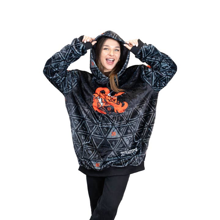 OrangeOnions - Wholesale Hoodie - Unisex - HASBRO Dungeons and Dragons Blanket Hoodie & Pillow Snugible5