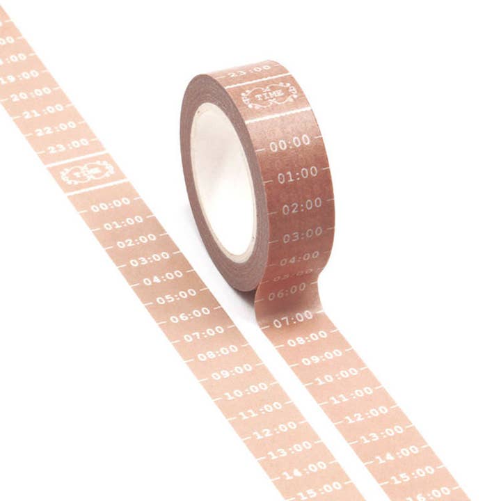 24 hour Time Ladder | Medium Washi Tape for wholesale by Journal Junkies