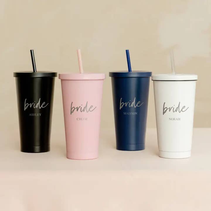 Stainless Steel Insulated Tumbler - Bride for wholesale by Weddingstar Inc.