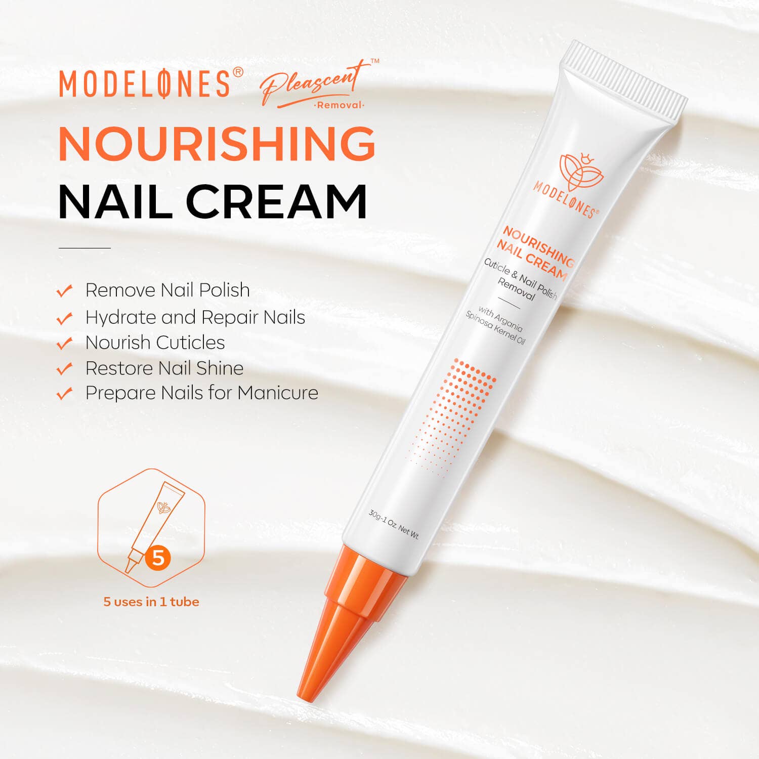 Modelones - Wholesale Nail Polish Remover - Acetone-free Nourishing Nail Cream 30g1