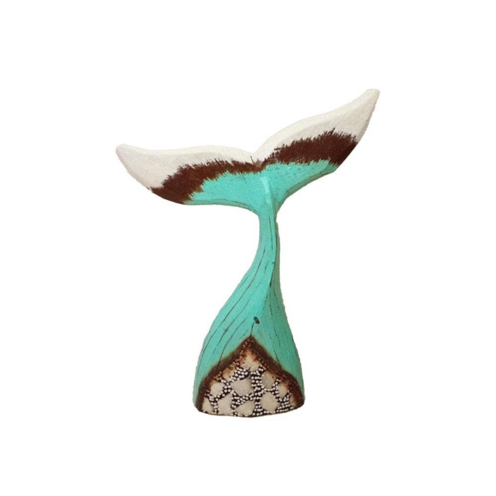 Shared Earth - Wholesale Decorative Tabletop Object - Whale Tail Albesia Wood 25cm height