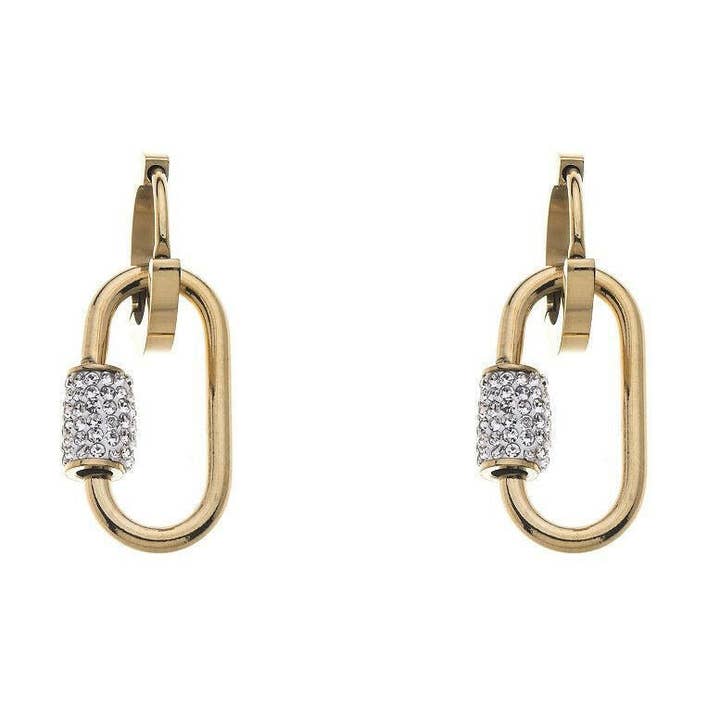 stainless steel earrings - ellipse for wholesale by Fox by Ren GmbH