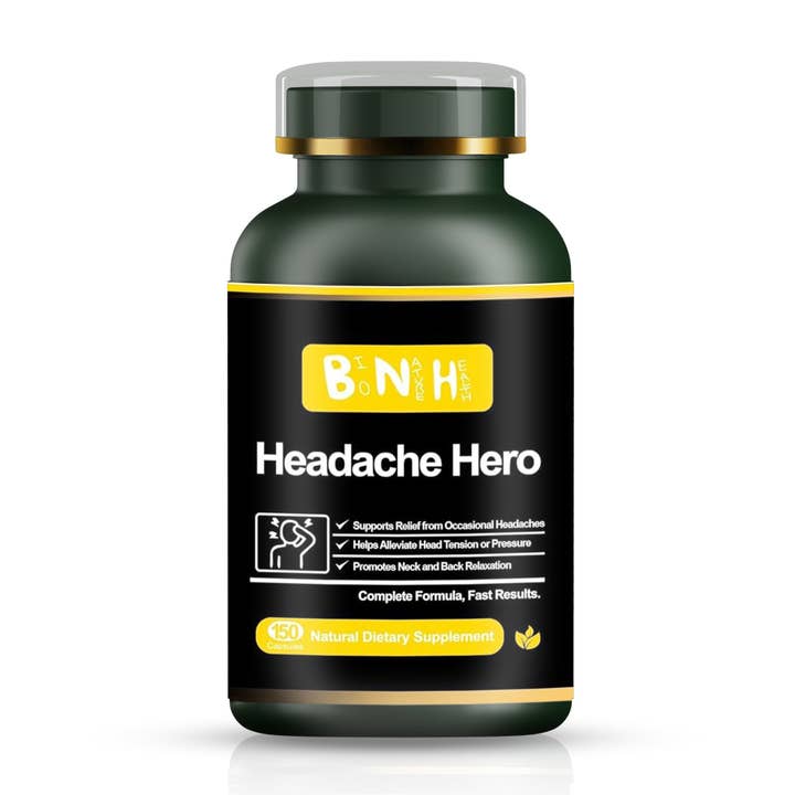 Hoofdpijnheld, Natuurlijke Voedingssupplement, 150 Capsules voor wholesale door BioNatureHealth Inc