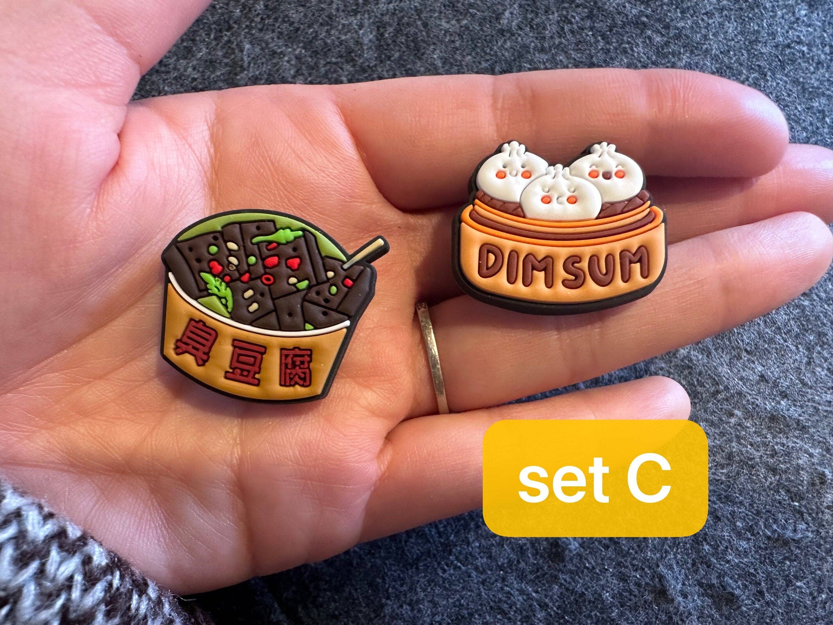 JuliesDecal - Wholesale Shoe Accessories - Pick your own Yummy Food Design Theme Fast food sweet food Japanese food Chinese food and more shoe charms4