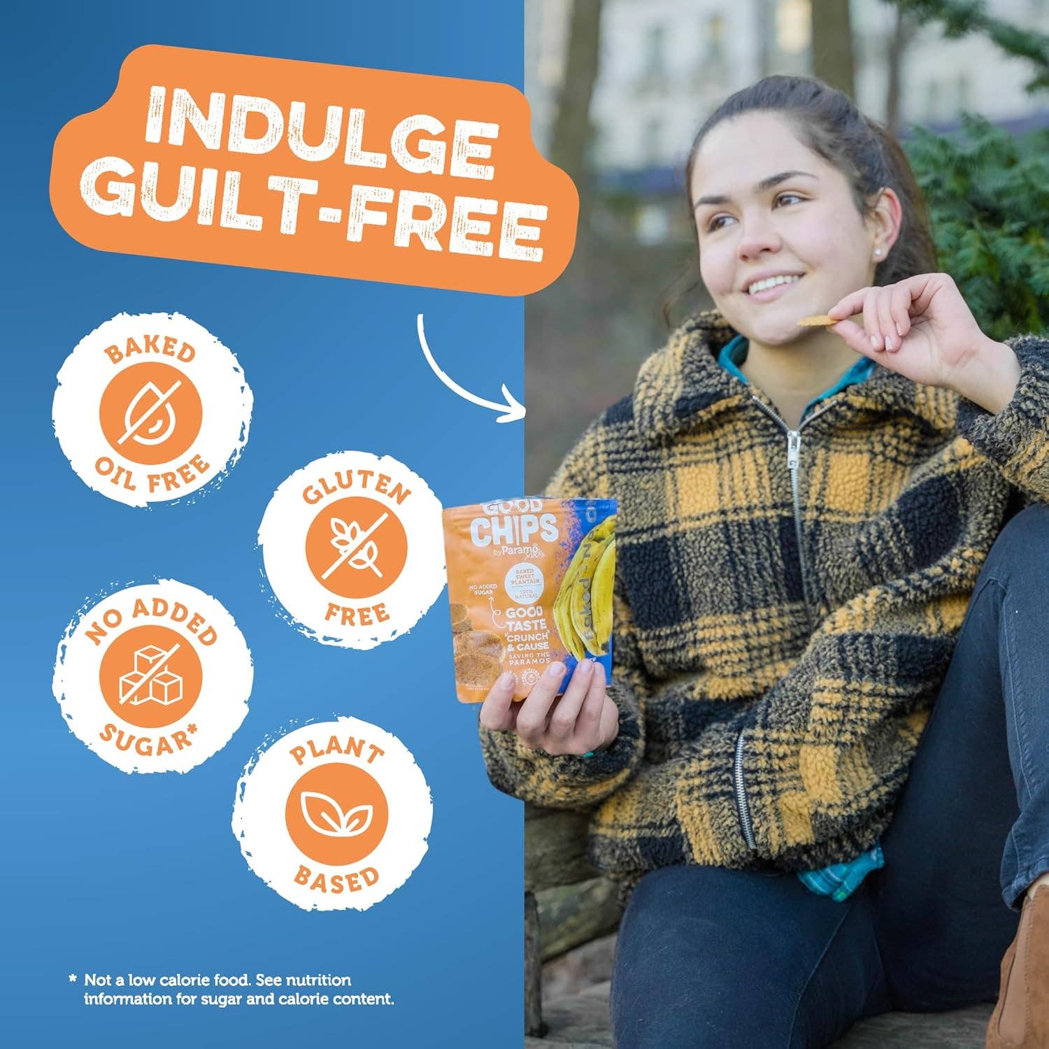 GOOD CHIPS by Paramo Snacks - Wholesale Chips - 12 count Baked Sweet Plantain Banana Chips - 0.7oz bags5