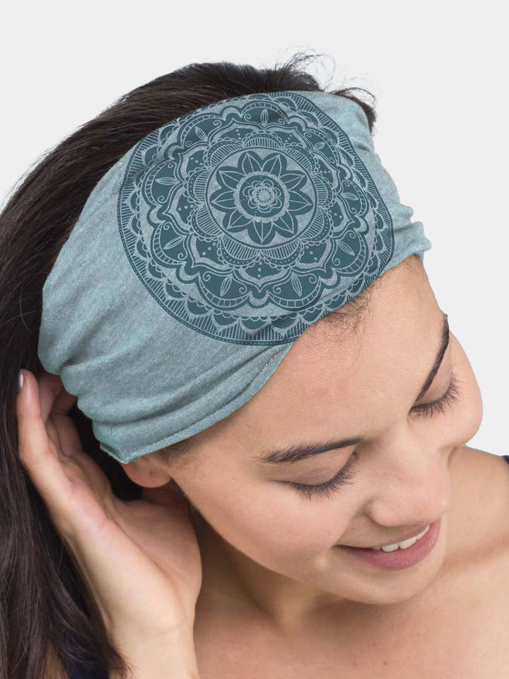 Indigo Mandala Boho Hoofdband - Boho Haaraccessoires voor wholesale door Soul Flower