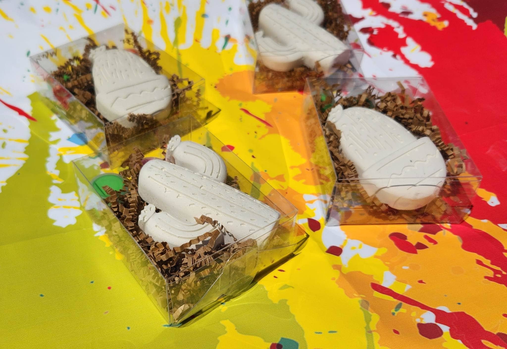 Snazzy Crayons - Venta al por mayor Regalo para invitados - Cactus, Lets Fiesta Birthday Paint Your Own Kits, para fiestas2