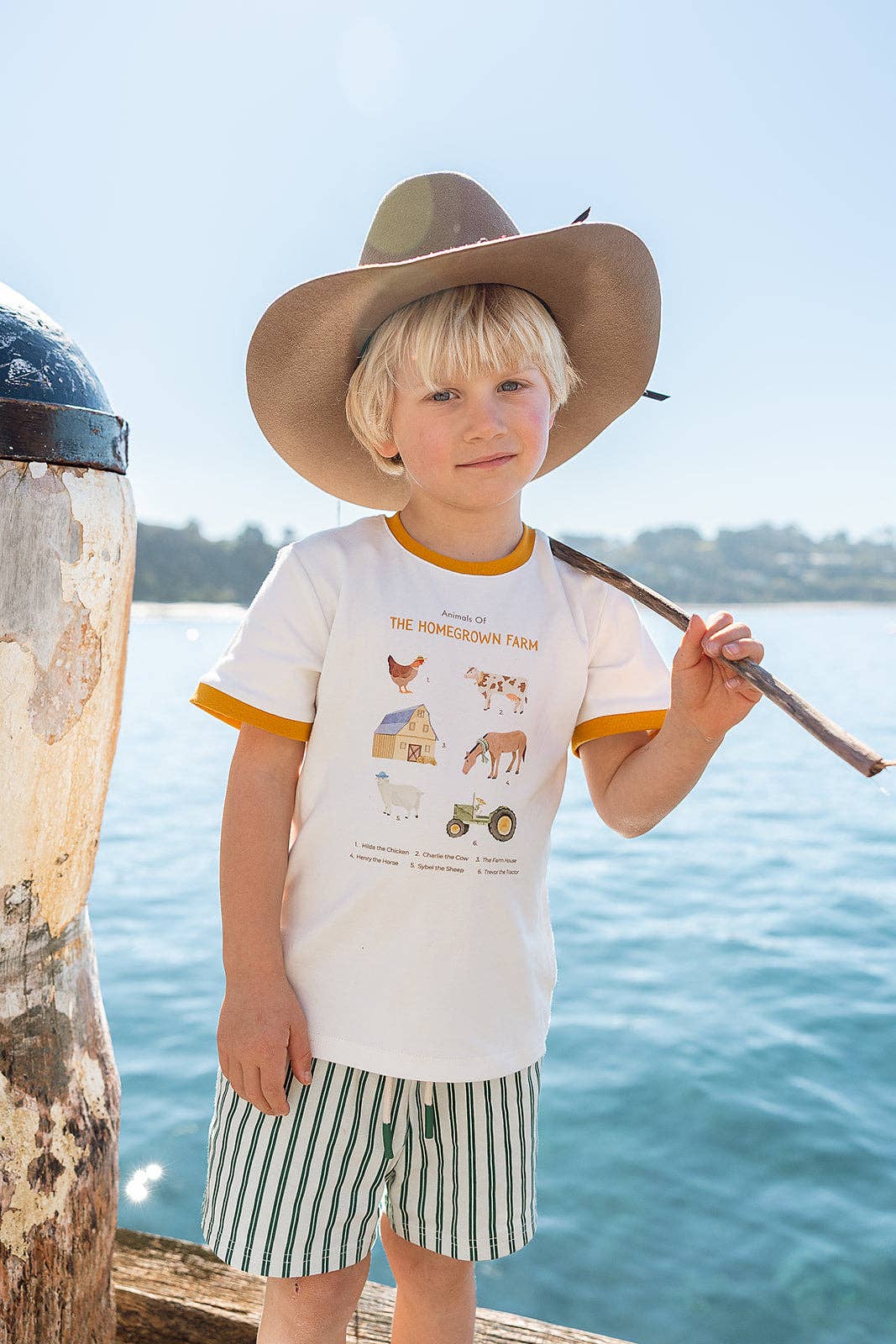 Homegrown Kids - Wholesale Screen-printed t-shirt – Kids - Barnyard Jersey Tee4