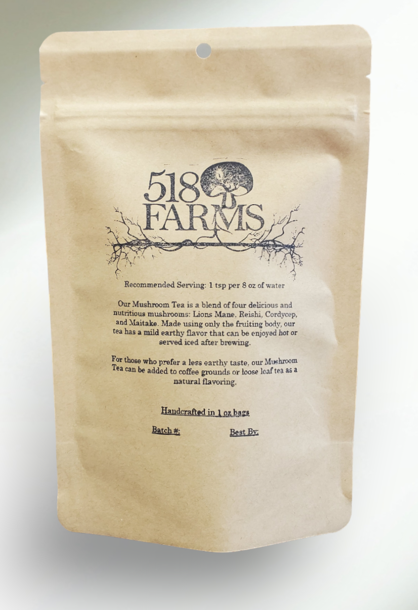 518 Farms – wholesale Loose tea – Mushroom Tea1