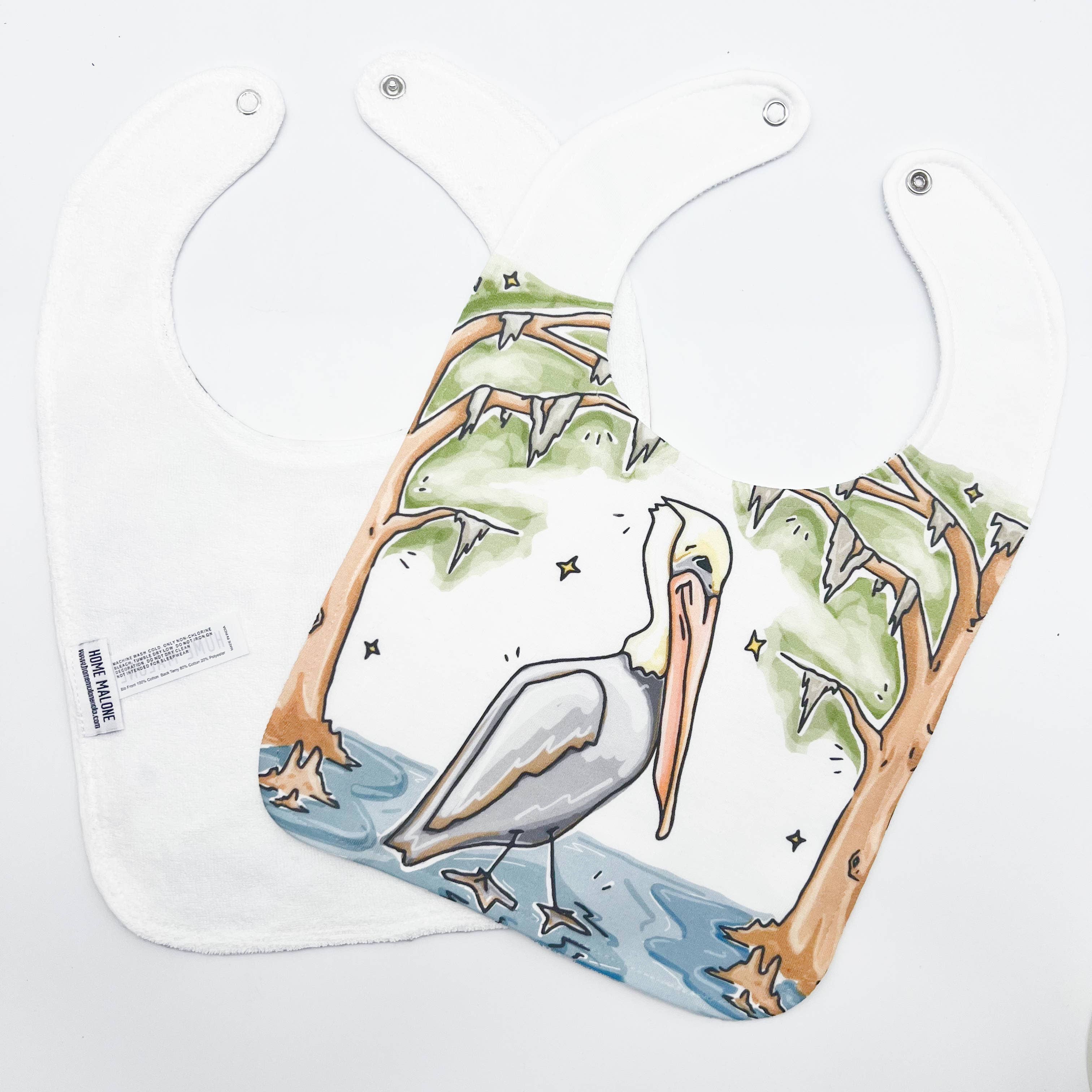 Home Malone - Wholesale Bib - Baby - Pelican Cypress Baby Bib Baby Shower Gift New Baby Arrival2