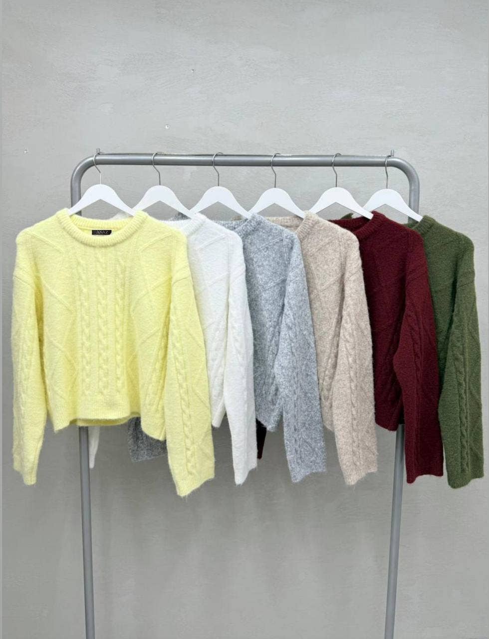 Anaz - Vendita all'ingrosso Maglione tricot - Donna - Maglia a trecce0