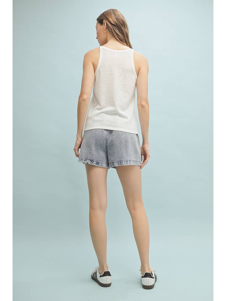 Wishlist Apparel - Wholesale Tank Top - Women's - BASIC HIGH NECK TANK TOP / WL24-950411