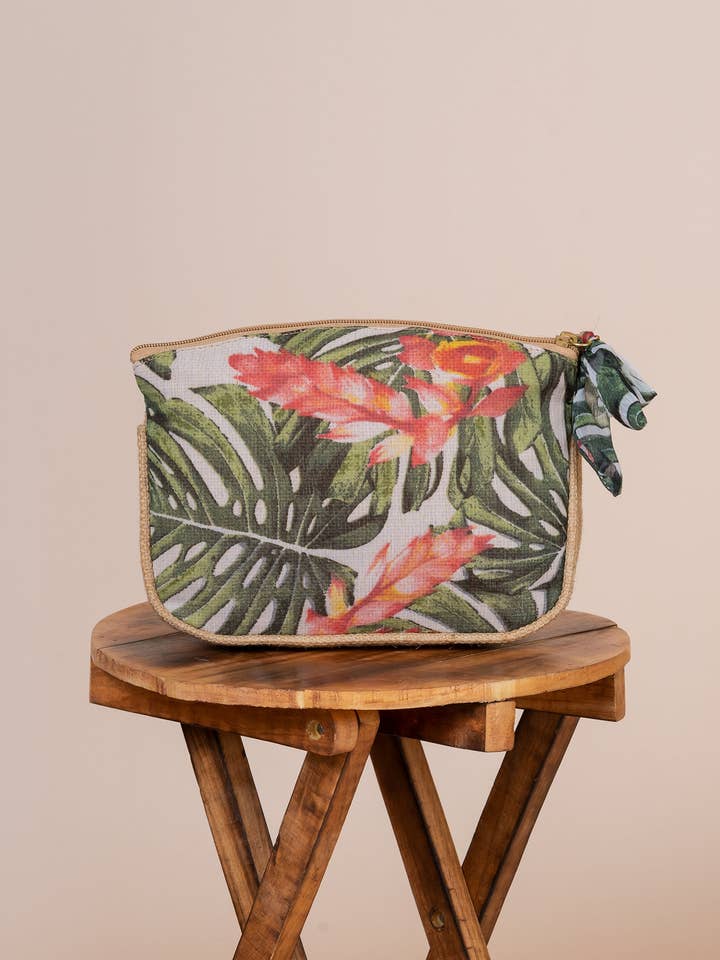 Palm Beach Chiffon Jute Rejsetaske for engroshandel hos Kandy coast