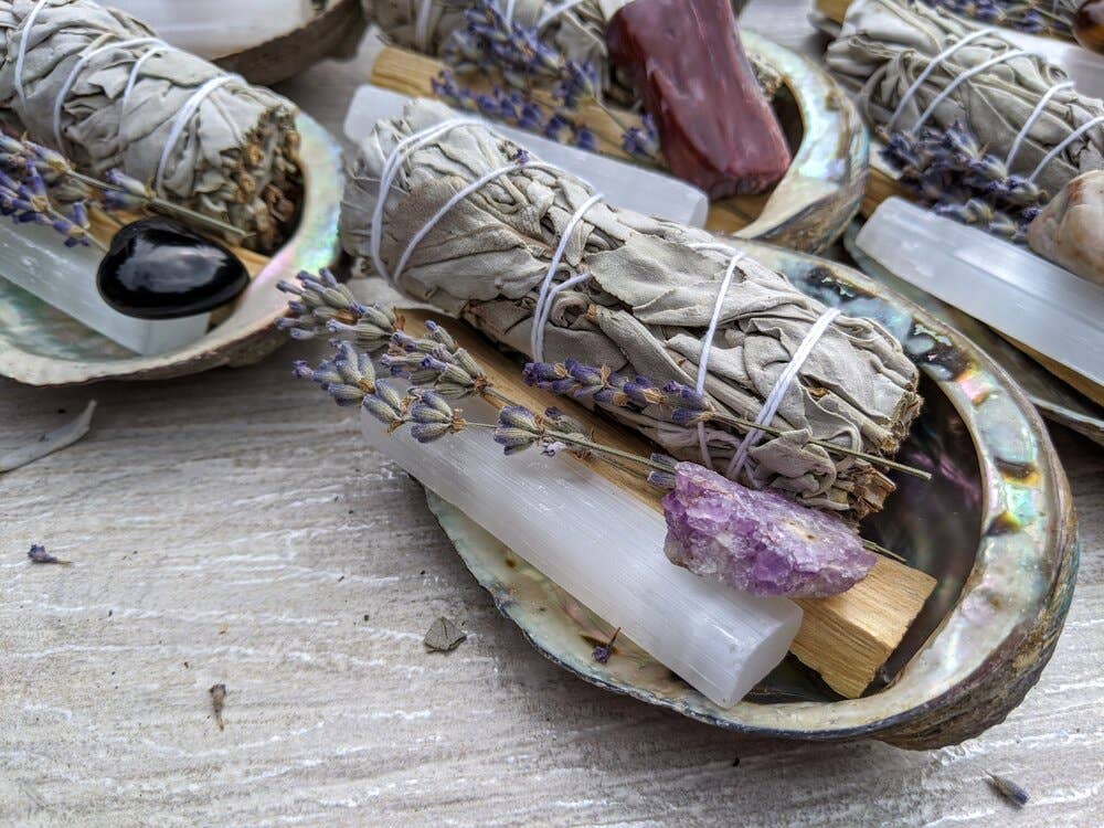 Coconut Quartz - Wholesale Sage Bundle - Sage Crystal Kit, Housewarming Gift, Smudge, Energy Cleanse4